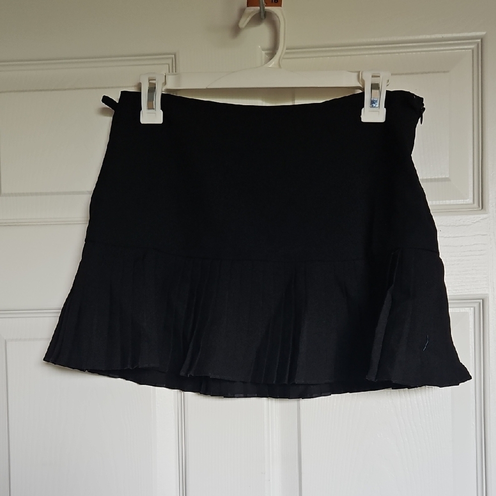 Vintage 90 Street Code Black Mini Skirt